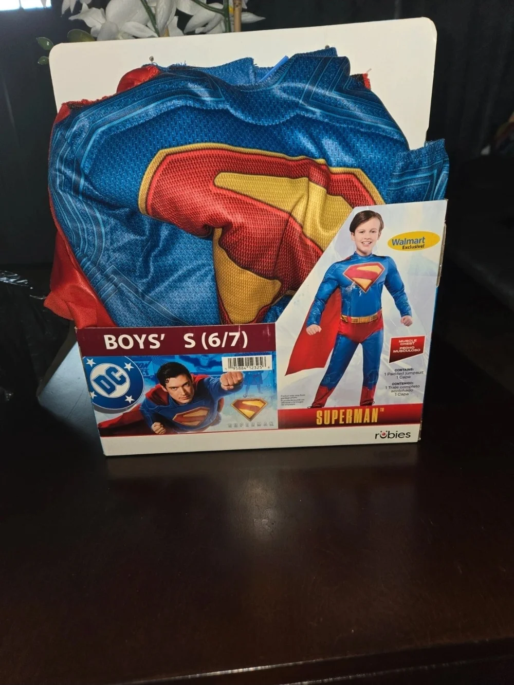 DC Superman Boys Costume in Blue, Red & Yellow Sz 6/7